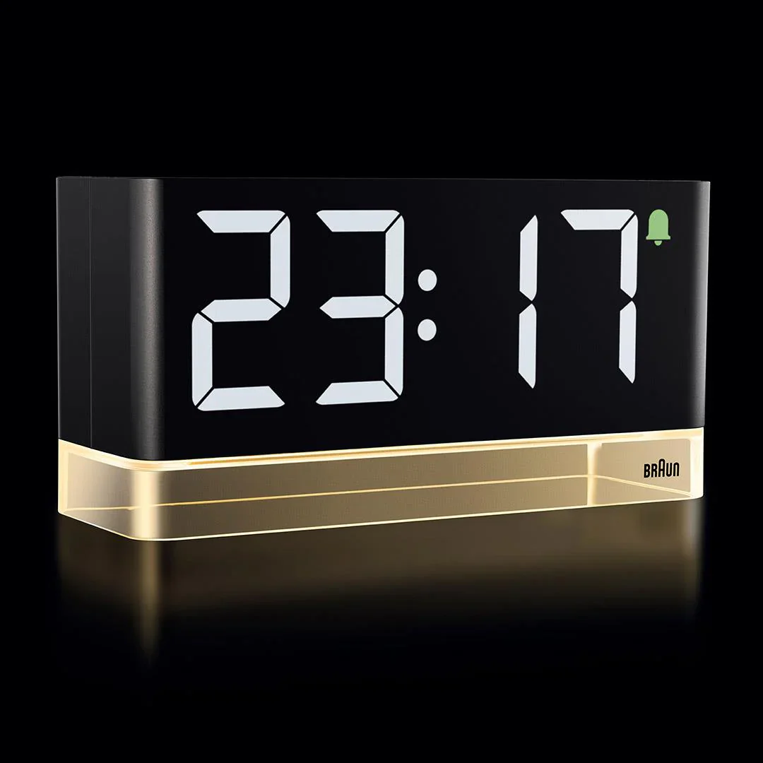 Braun Digital Alarm Clock with Extra Large LED Display – Black - Image 2