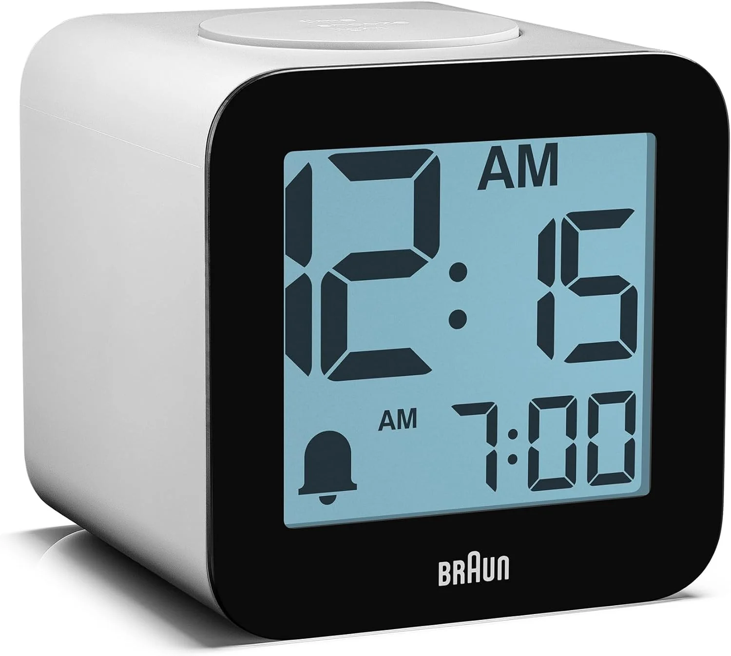 Braun Digital Alarm Clock with Voice Output – White - Image 2