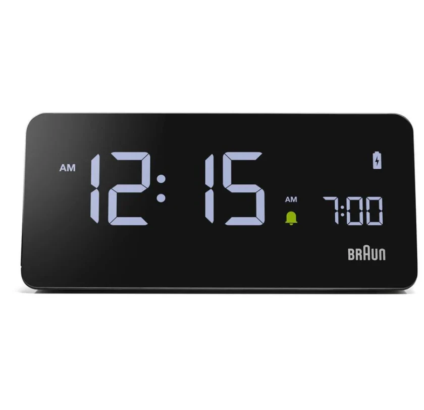Braun Digital Clock – Wireless Charging Dock - Black - Image 2