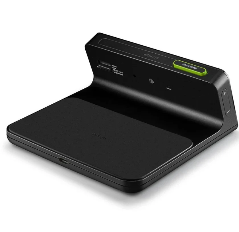 Braun Digital Clock – Wireless Charging Dock - Black - Image 5