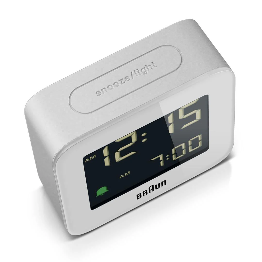 Braun Digital Travel Alarm Clock – White - Image 5