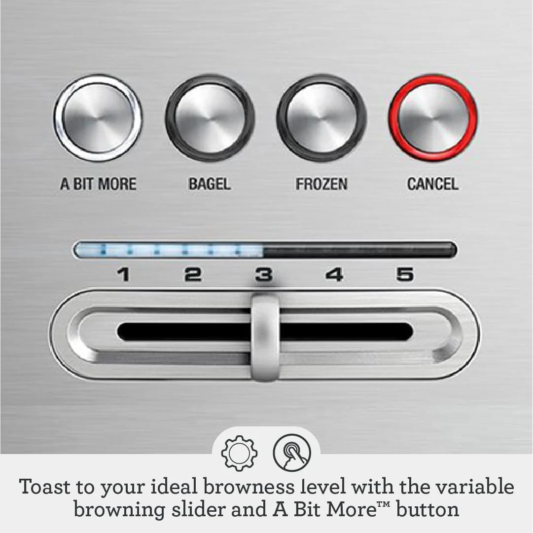 Breville BTA70XL Bit More Toaster – 2 Slice  – Brushed Stainless Steel - Image 3