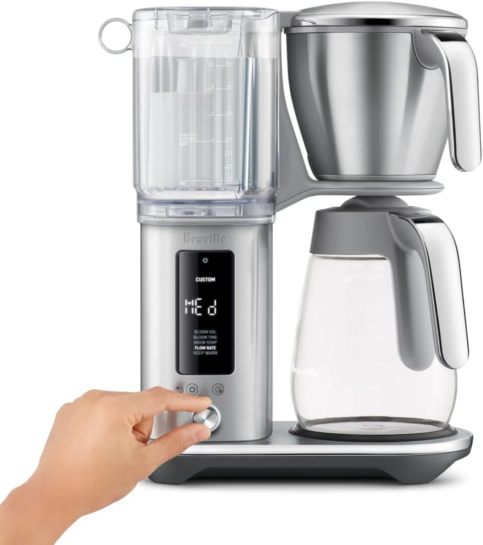 Breville The Luxe Brewer Glass Coffee Machine – Brushed Stainless Steel – 12 cup - Image 2