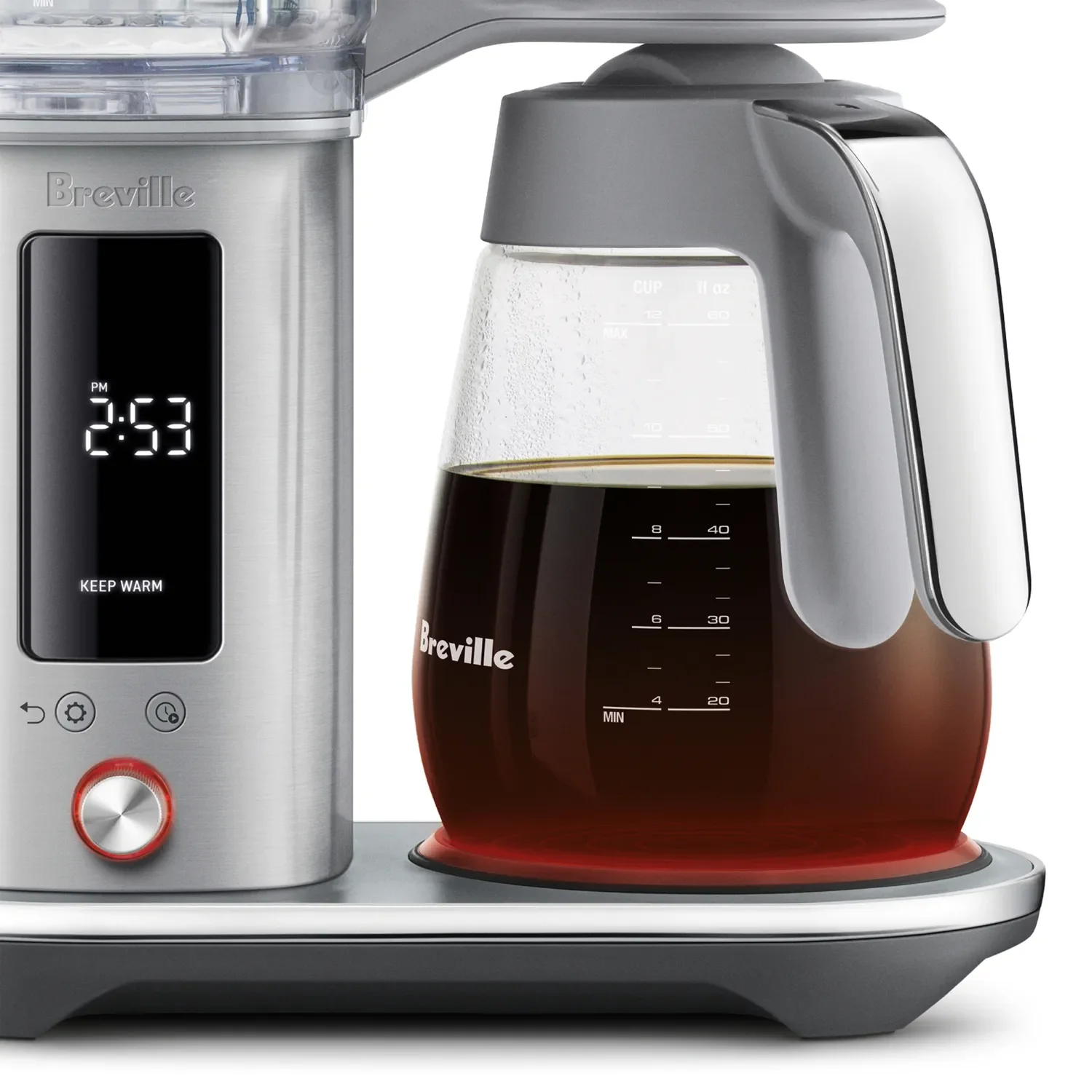 Breville The Luxe Brewer Glass Coffee Machine – Brushed Stainless Steel – 12 cup - Image 3