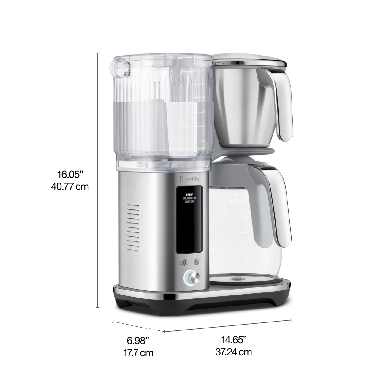 Breville The Luxe Brewer Glass Coffee Machine – Brushed Stainless Steel – 12 cup - Image 4