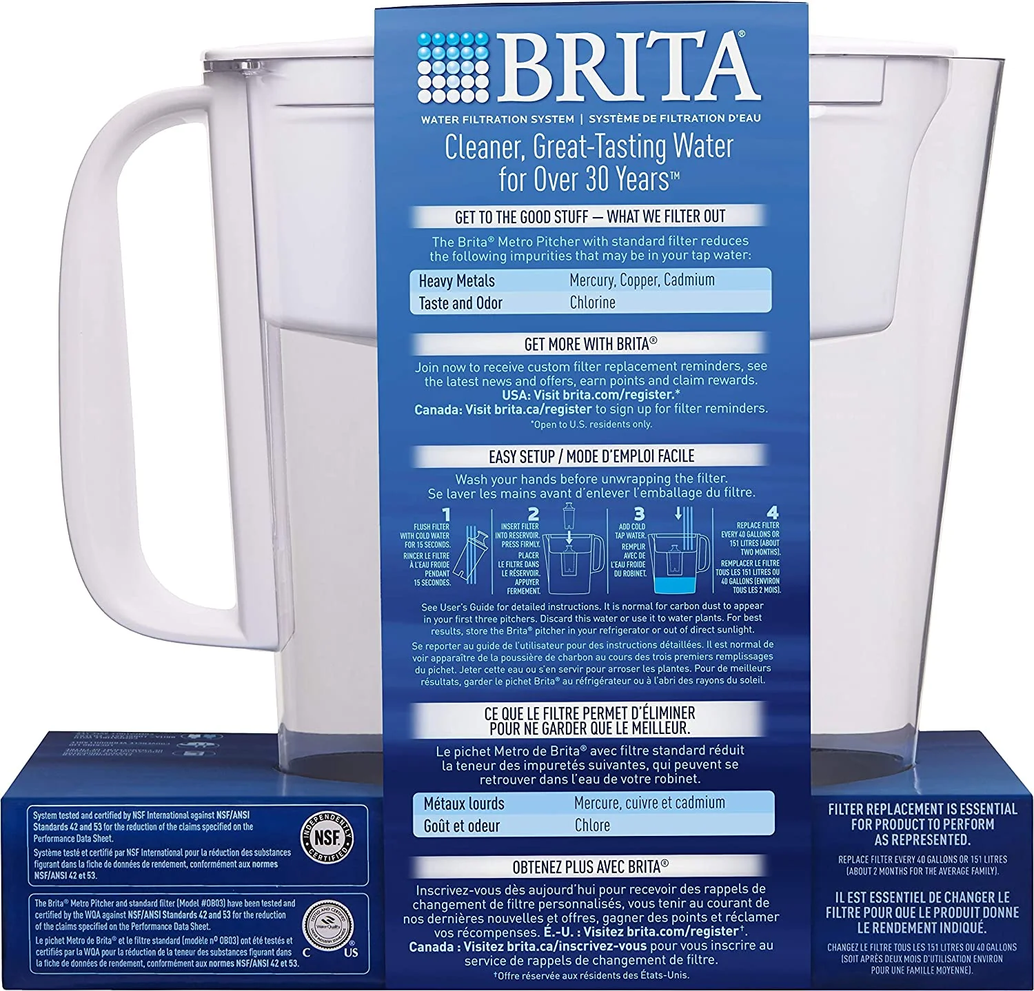 Brita 6 Cup Water Filter Pitcher – White - Image 7