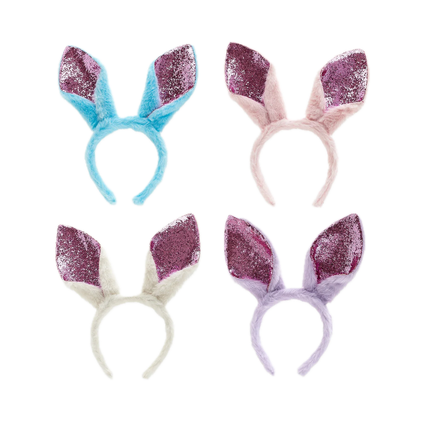 Bunny Ear Easter Sequin Headband - Assorted Colors – Each Sold Separately