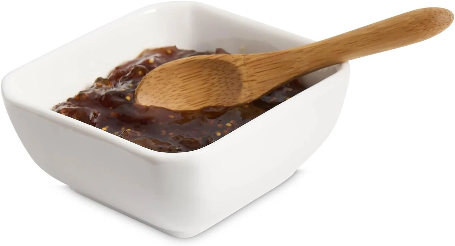 Burnished Bamboo Reusable Mini Serving Spoons – Set of 6 - Image 2