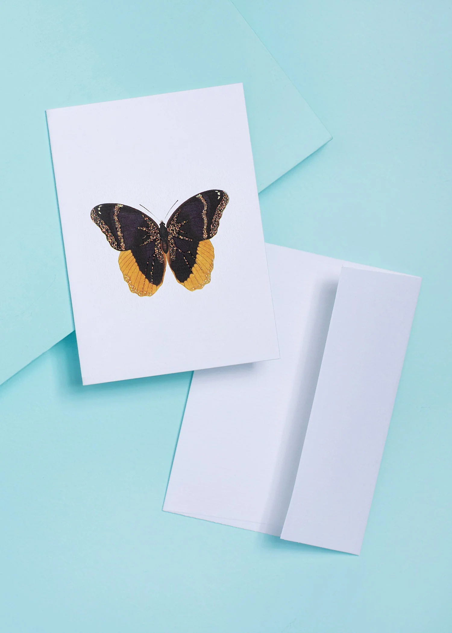 Butterfly Glitter Greeting Card – 3.5" x 5" - Image 2