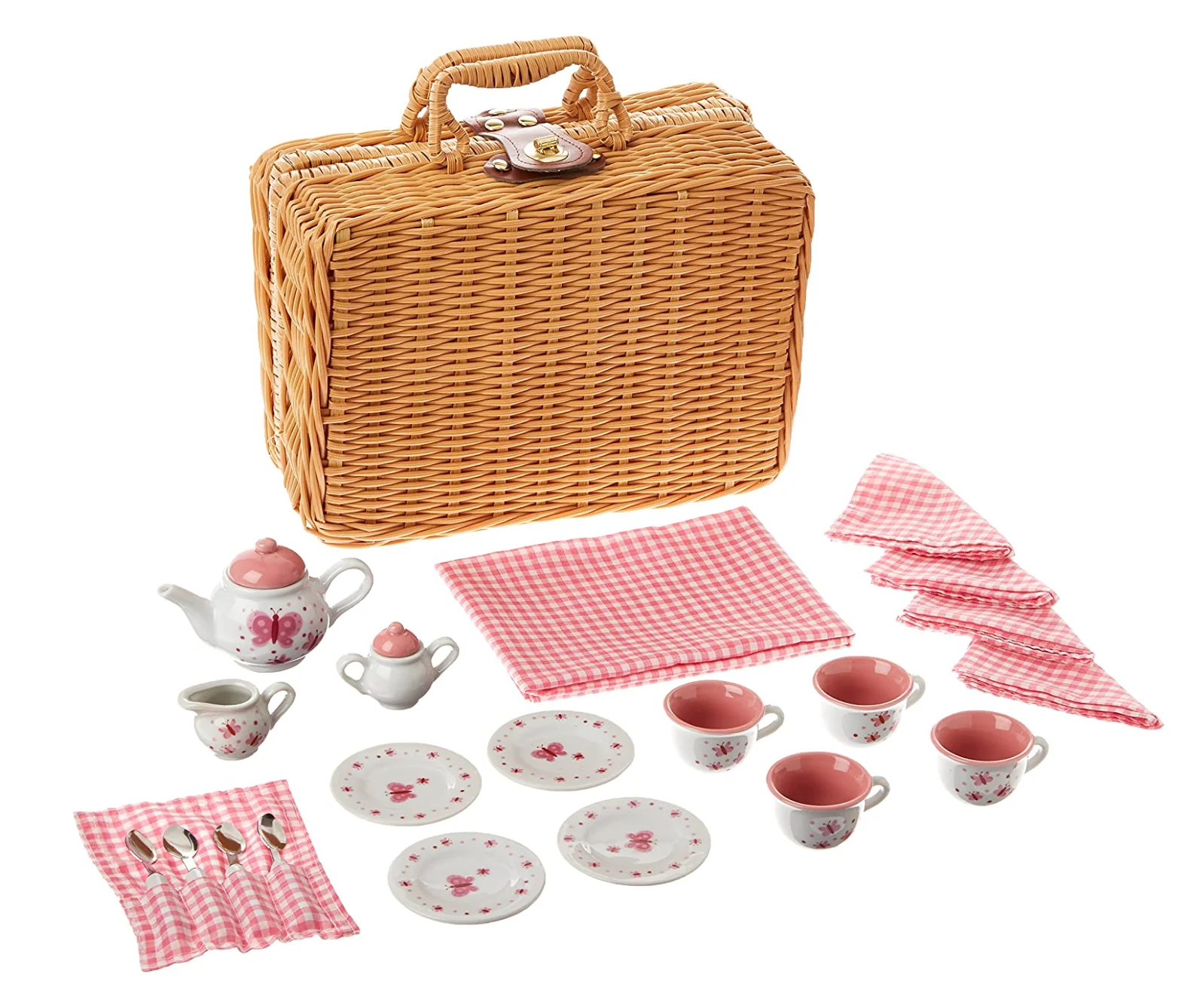 Butterfly Tea Set Basket For Kids - Image 3