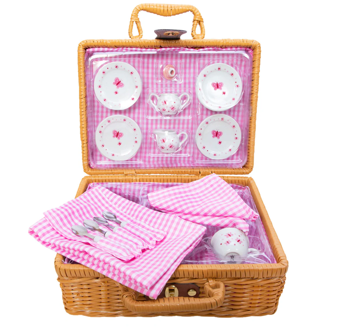 Butterfly Tea Set Basket For Kids - Image 4