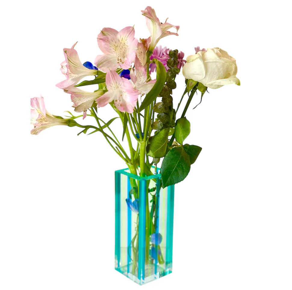 Canetti Colorful Blue/Green Bouquet Vase - Small - Image 2