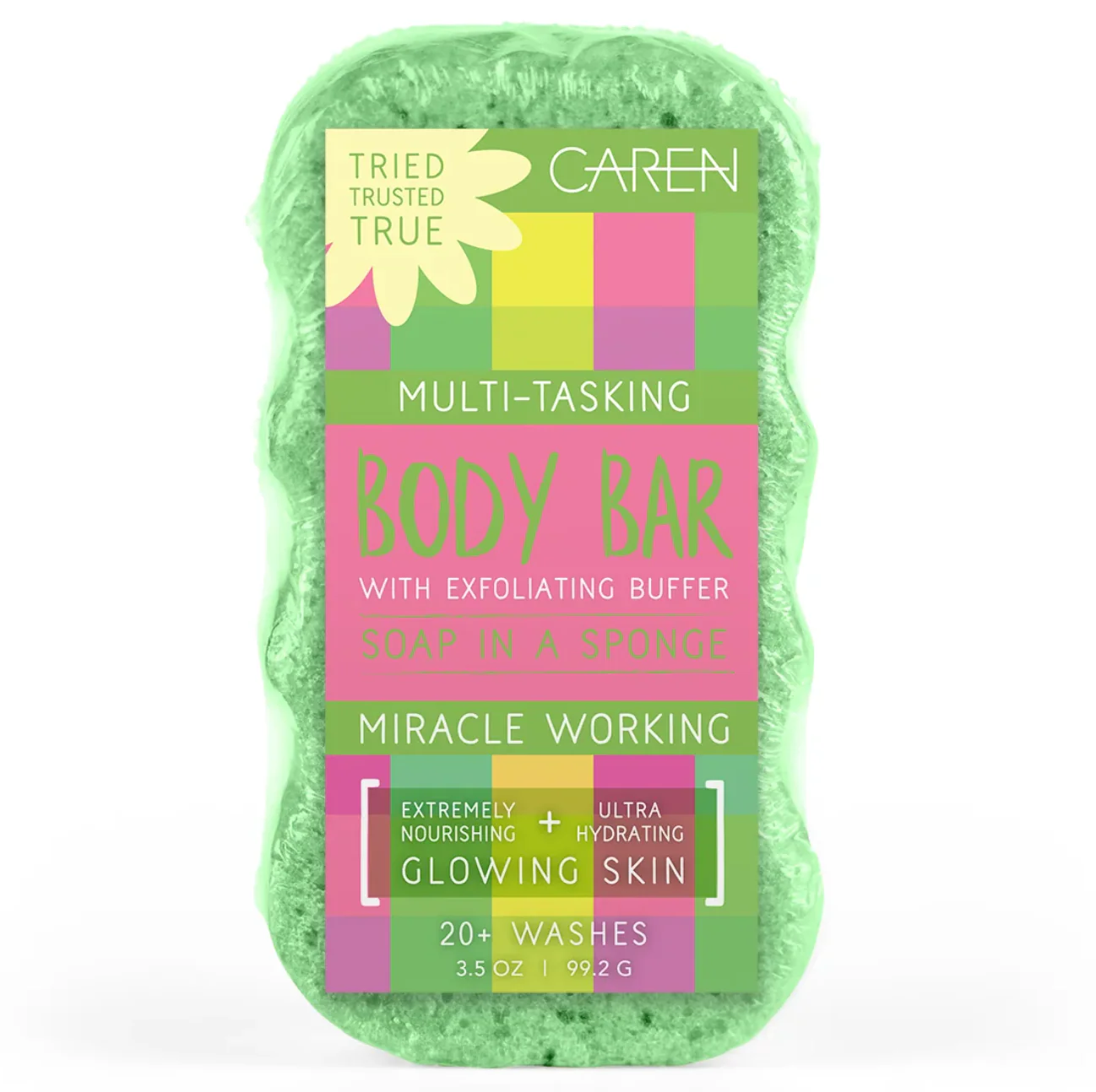 Caren Body Bar Sponge โ Seaside Green