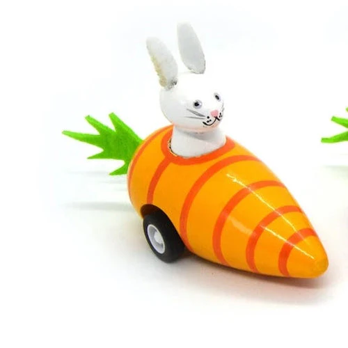Carrot Bunnies - Pull Back Racers – Assorted Colors – Each Sold Separately - Image 4