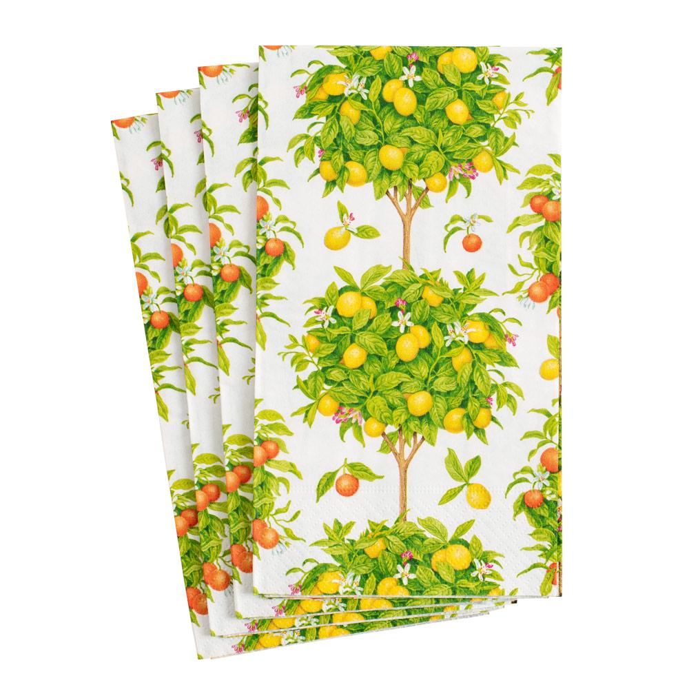 Caspari Citrus Topiaries Paper Guest Towel Napkins - 15 Pk - Image 2