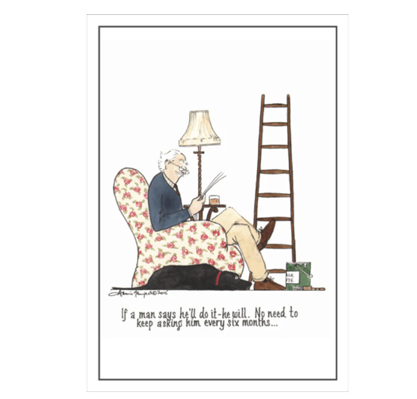 Caspari Father's Day Card β If A Man Says β 1 Card & 1 Envelope