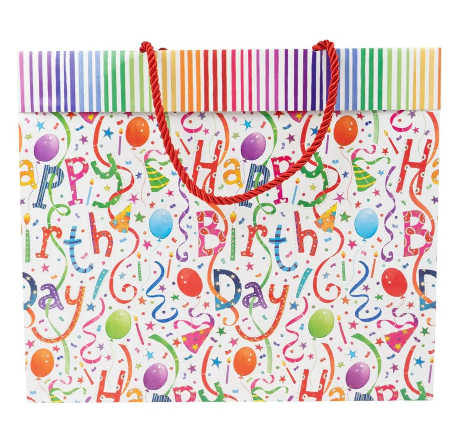 Caspari Happy Birthday Large Gift Bag - Image 3