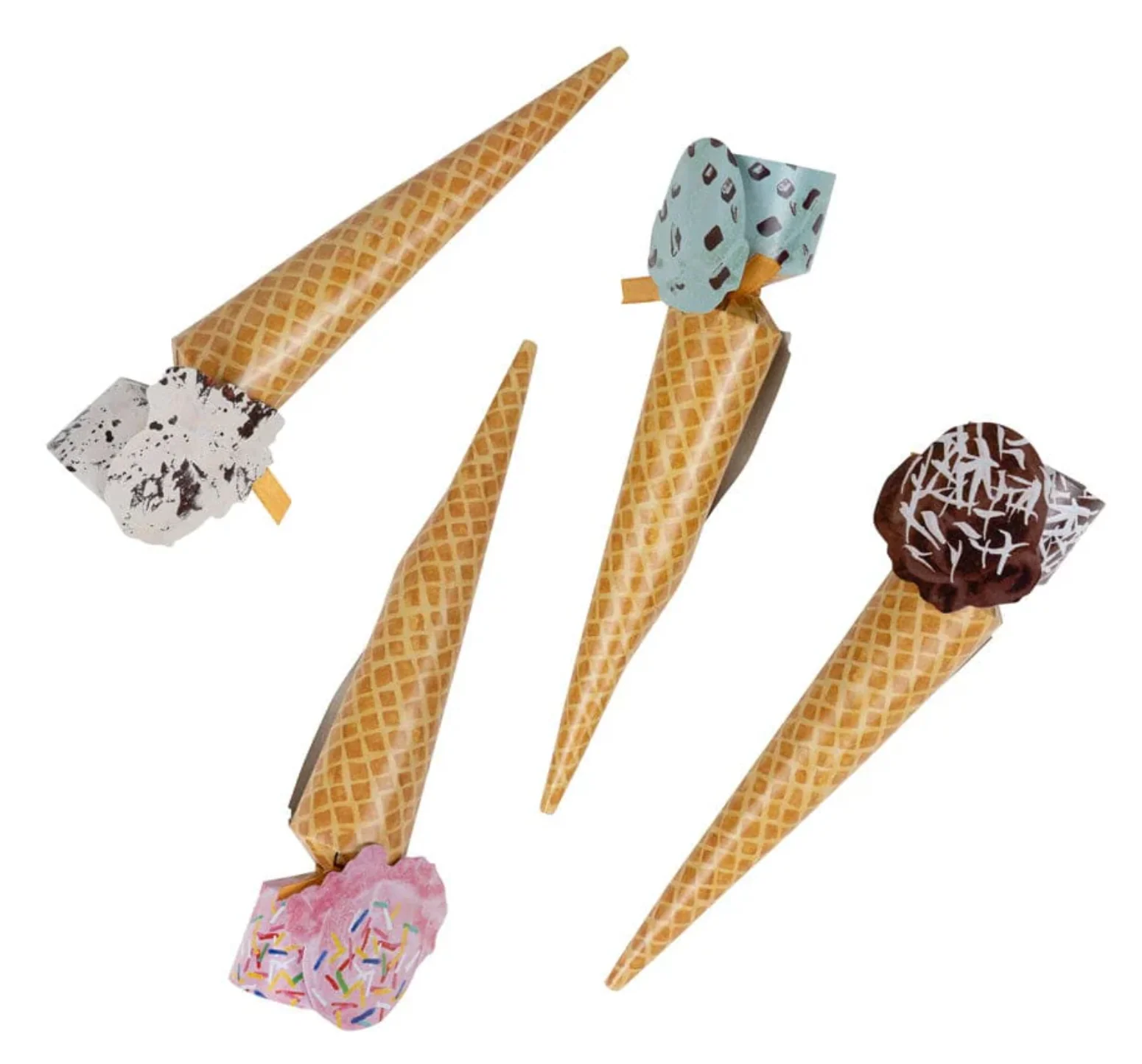 Caspari Ice Cream Cones Celebration Crackers β 8 Pack - Image 3