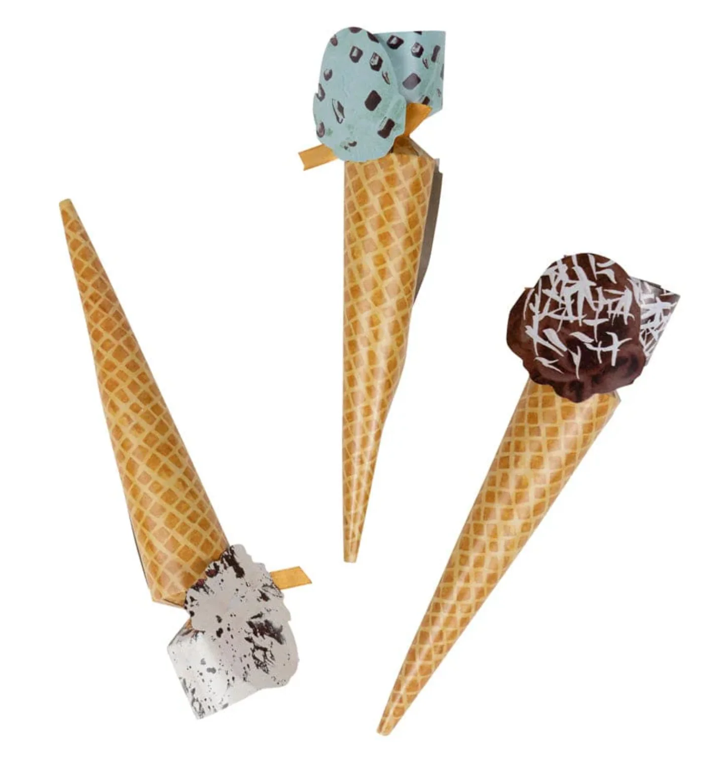 Caspari Ice Cream Cones Celebration Crackers β 8 Pack - Image 4