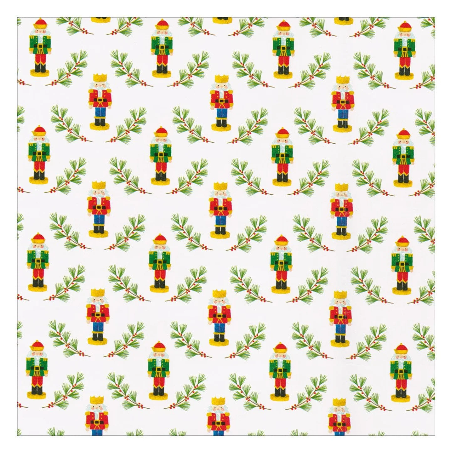 Caspari Little Nutcracker Christmas Gift Wrap Paper - 30" x 8' Roll β Local Delivery Only - Image 2