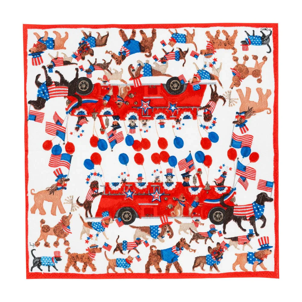 Caspari Paper Cocktail Napkins - Join The Parade – 20pk - Image 2