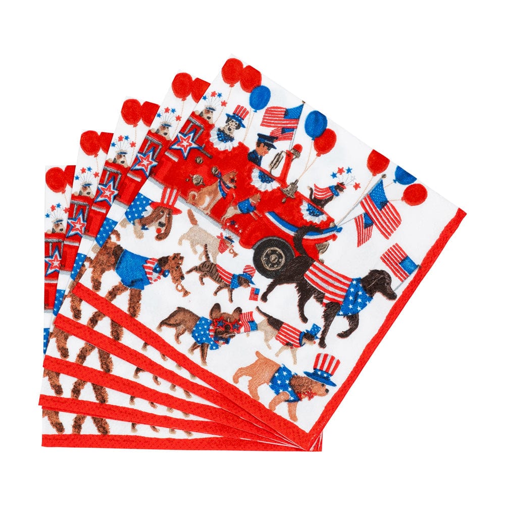 Caspari Paper Cocktail Napkins - Join The Parade – 20pk - Image 4