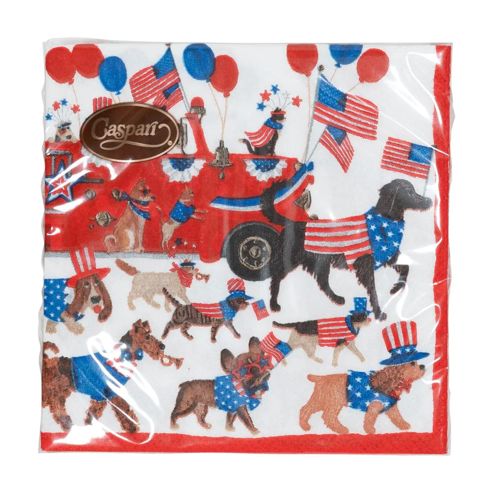 Caspari Paper Cocktail Napkins - Join The Parade – 20pk - Image 5