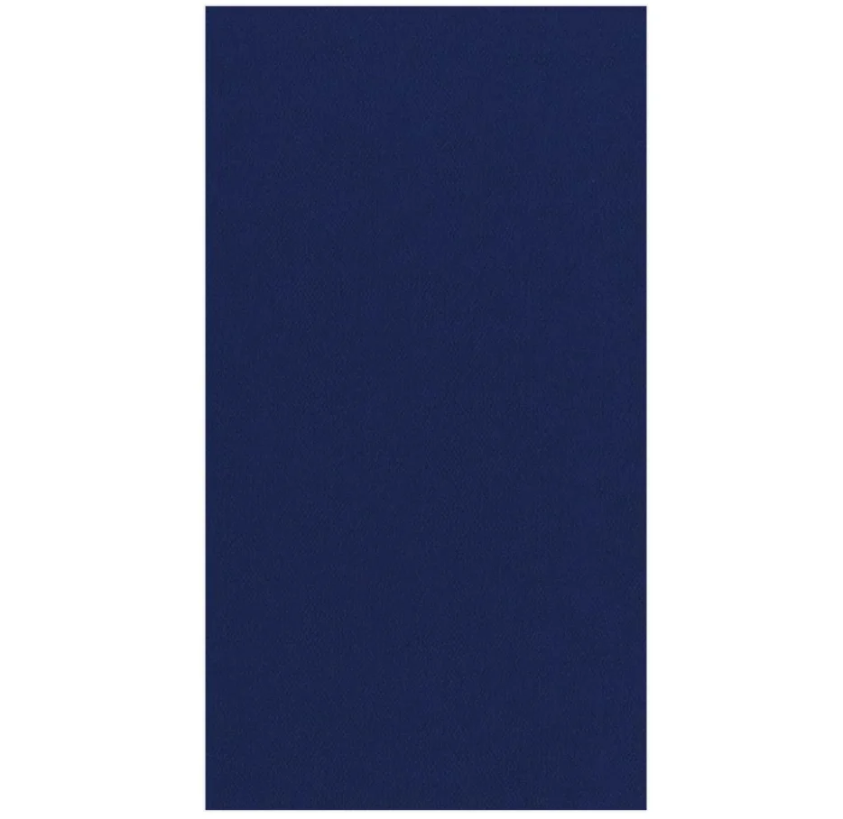 Caspari Paper Linen Guest Towels - Navy – 12pk