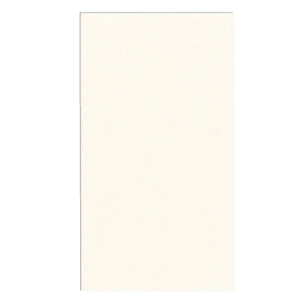 Caspari Paper Linen Solid Guest Towels - Ivory – 12pk