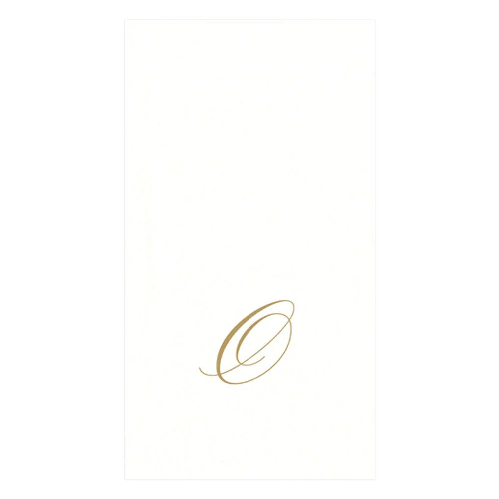 Caspari Pearl Initial Guest Towels – 24pk - Image 17