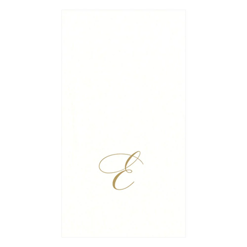 Caspari Pearl Initial Guest Towels – 24pk - Image 7