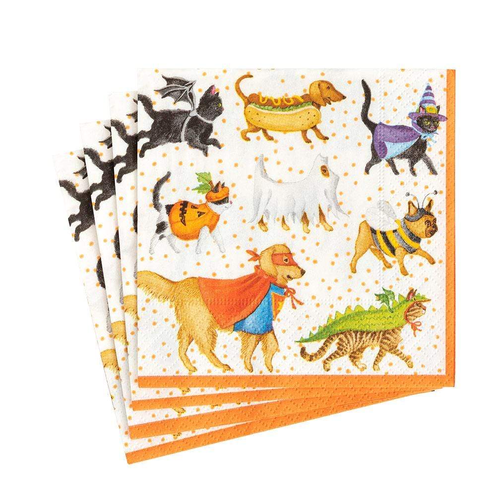 Caspari Pets In Costume Lunch Napkin - 20pk - Image 2