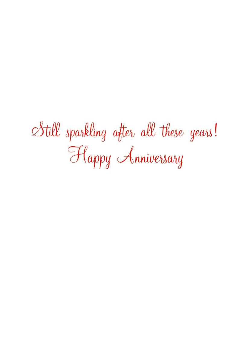 Caspari – Still Sparkling Anniversary Card – 1 Card & 1 Envelope - Image 2
