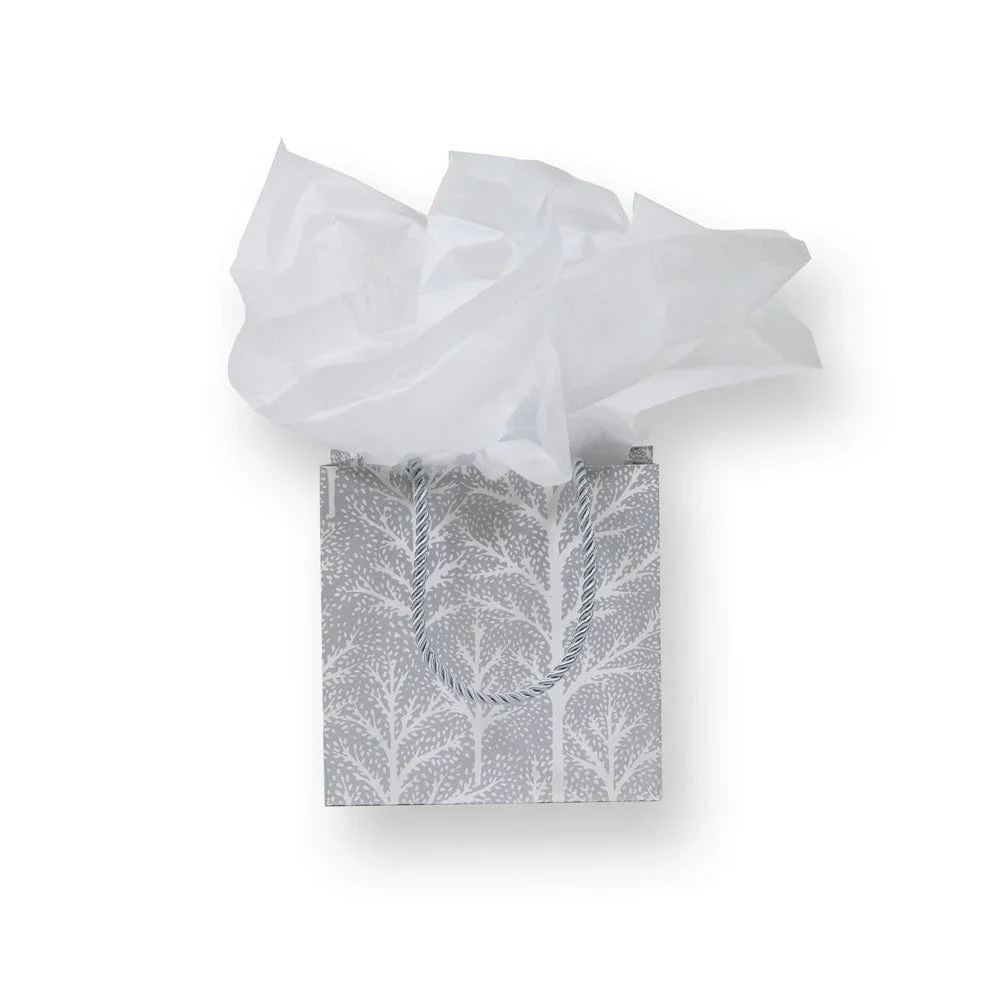 Caspari Winter Trees Small Gift Bag - Image 2