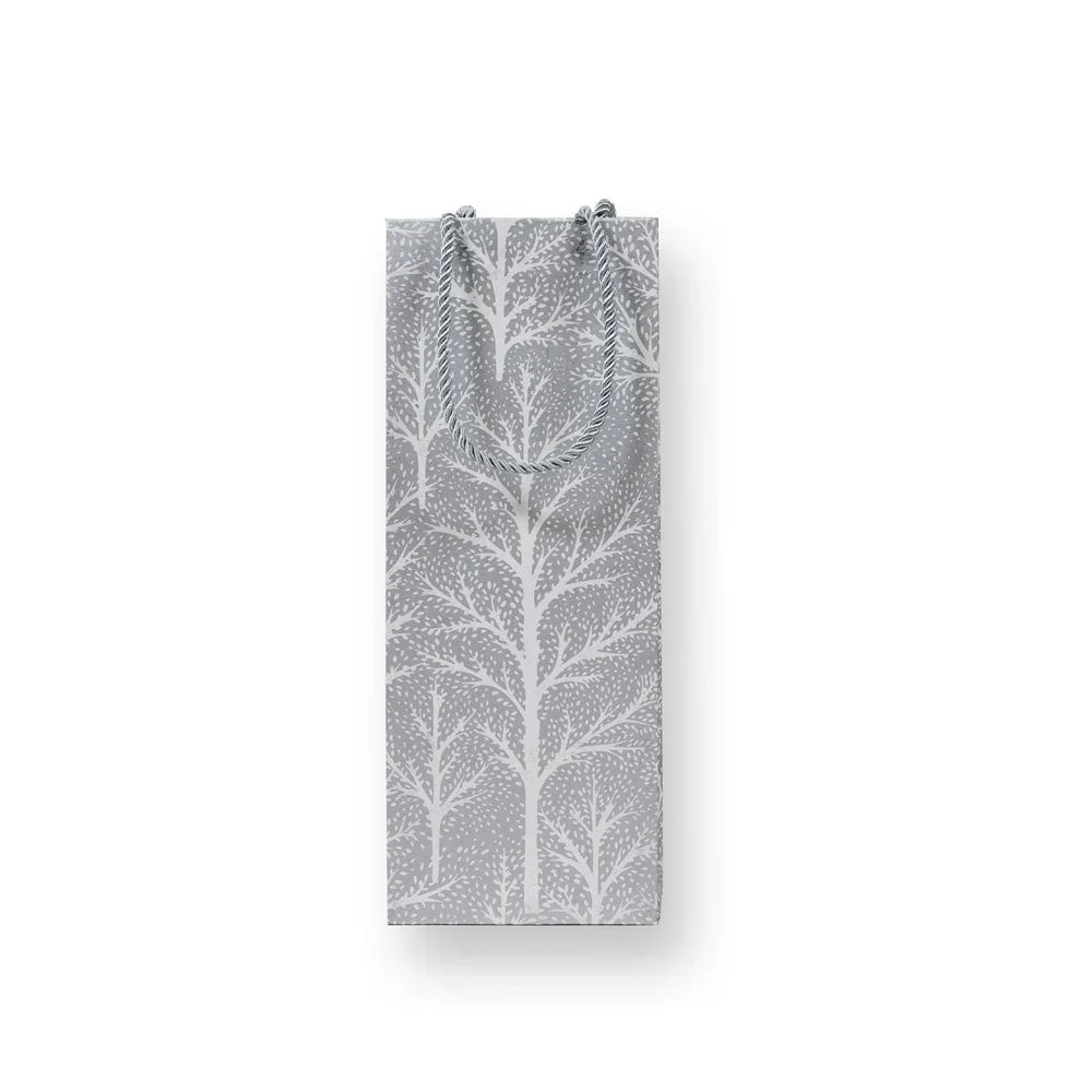 Caspari Winter Trees Wine & Bottle Gift Bag - Image 2
