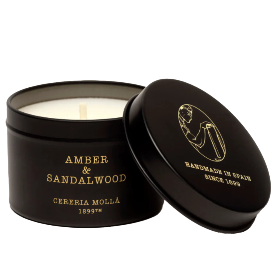 Cereria Molla Travel Candle – 3oz. – Amber & Sandalwood