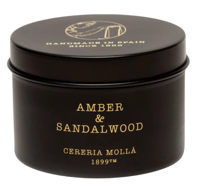 Cereria Molla Travel Candle – 3oz. – Amber & Sandalwood - Image 2