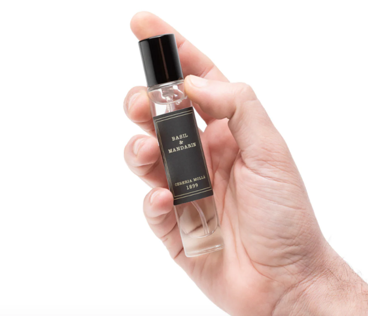 Cereria Molla Travel Size Room Mist & Body Spray – .5oz – Basil & Mandarin - Image 3
