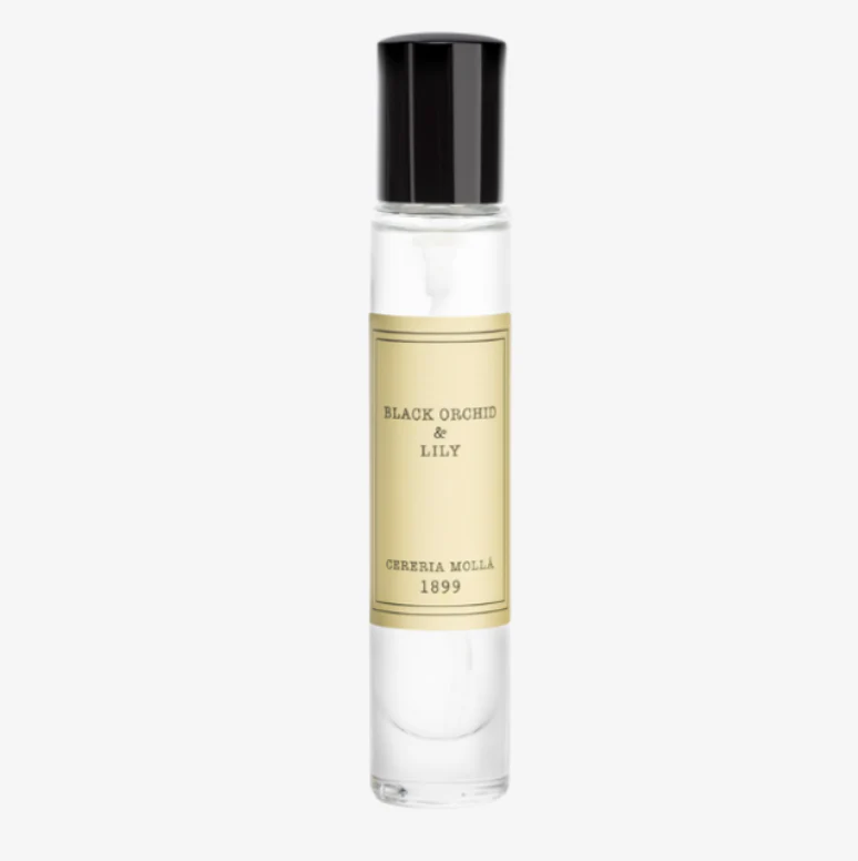 Cereria Molla Travel Size Room Mist & Body Spray – .5oz – Black Orchid & Lily - Image 2