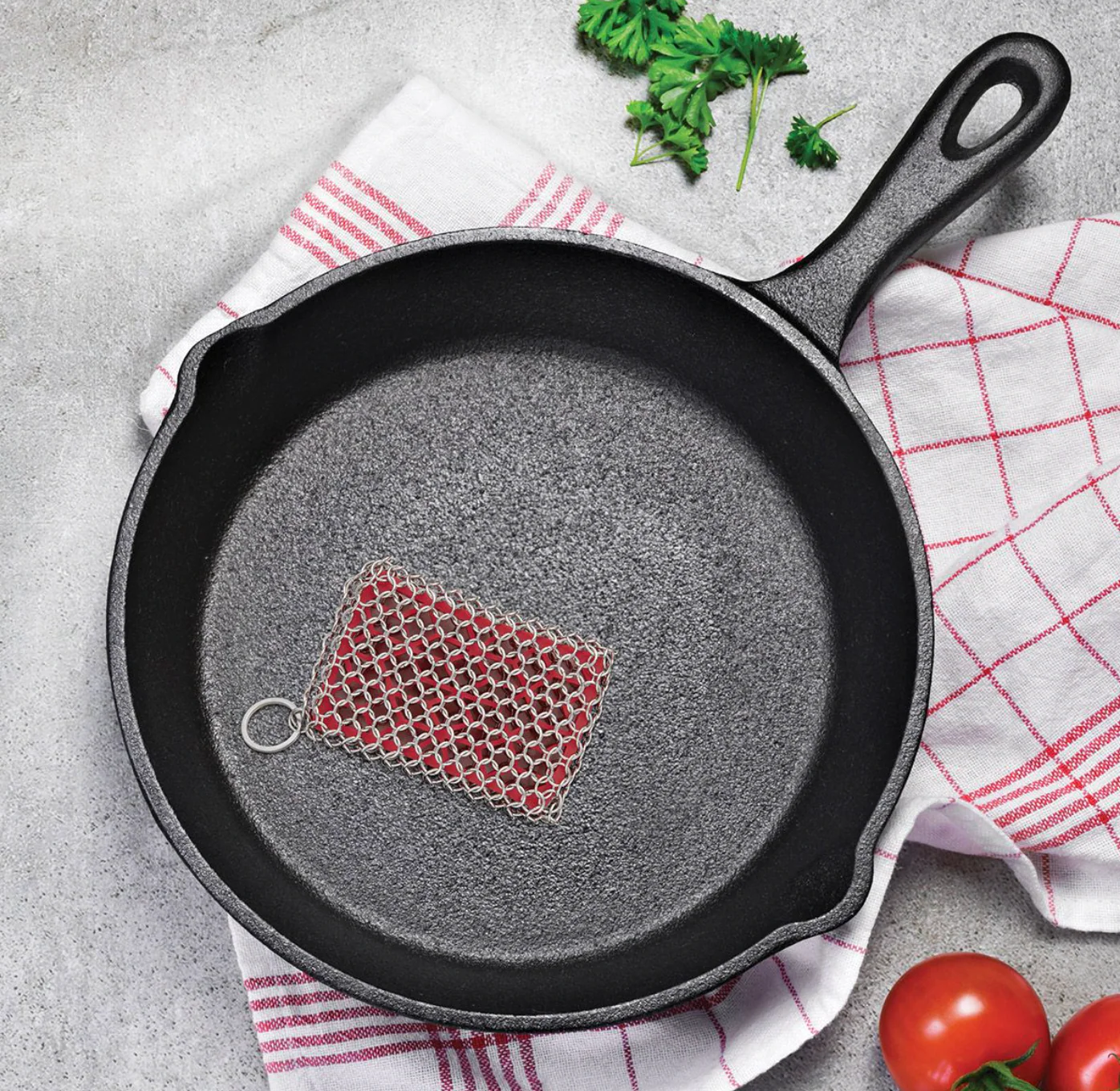 Chainmail Cast Iron Scrubber - Image 2