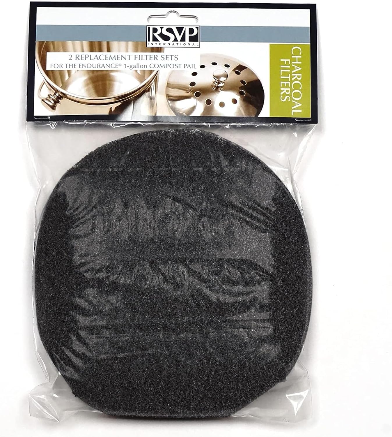 Charcoal Compost Bin Filter β 2-Piece Set