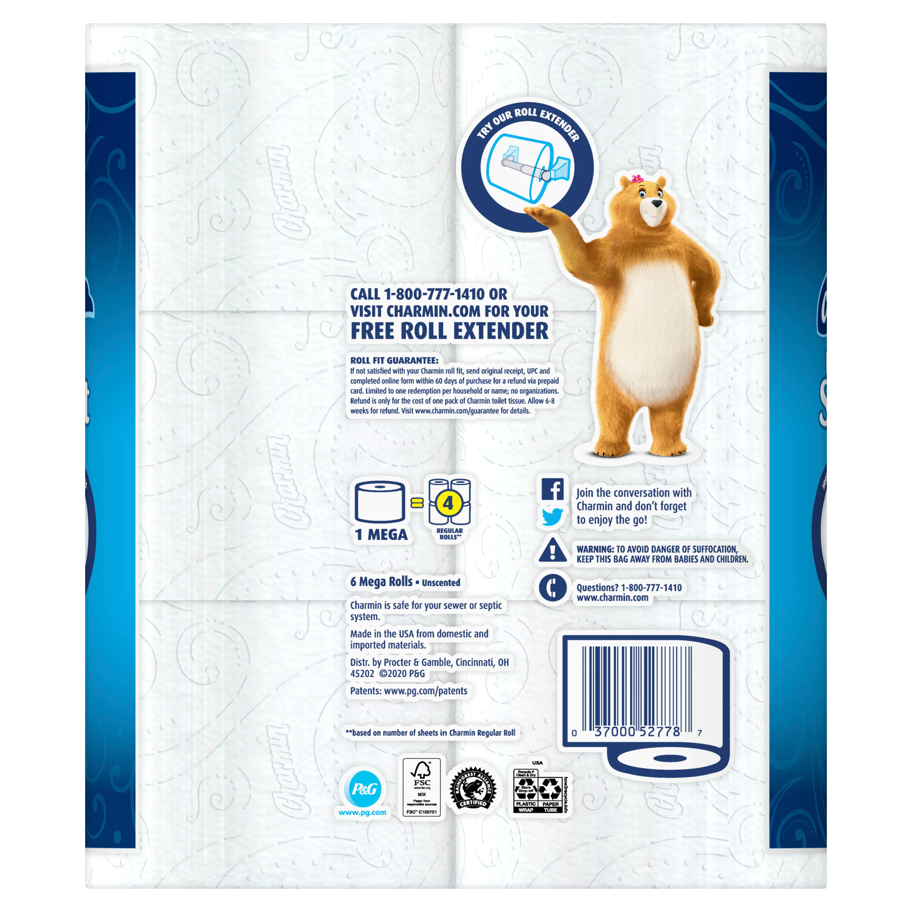 Charmin Ultra Soft Toilet Paper – 6 Mega Rolls – Upper East Side Delivery Only - Image 3