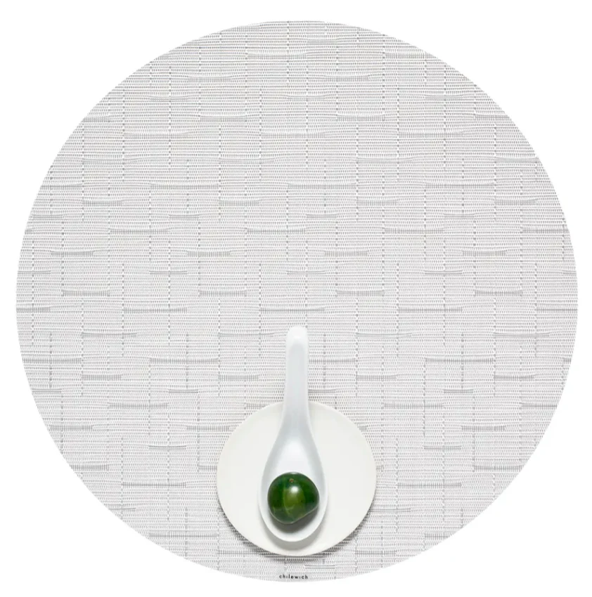 Chilewich Bamboo Round Placemat β Moonlight