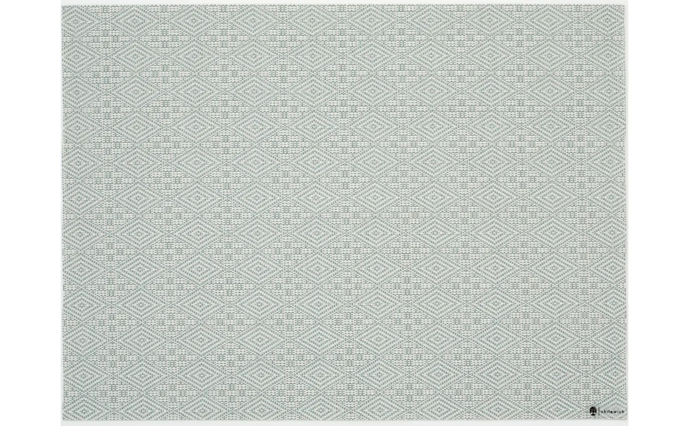 Chilewich Boxwood Geometric Lace Weave Rectangle Placemat – Abalone - Image 2