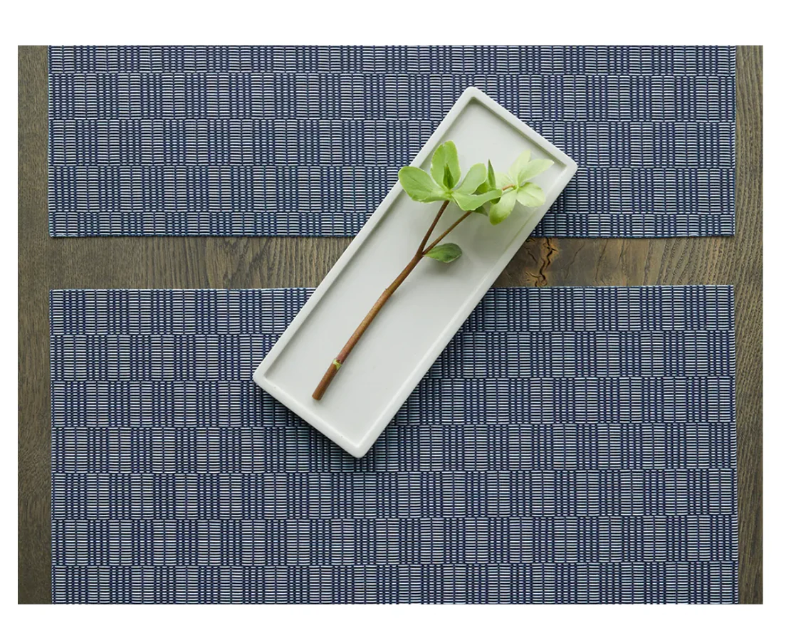 Chilewich Chord Rectangle Place Mat – Ocean - Image 3