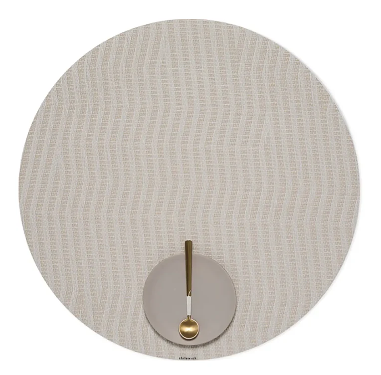 Chilewich Dune Round Placemat – Canvas