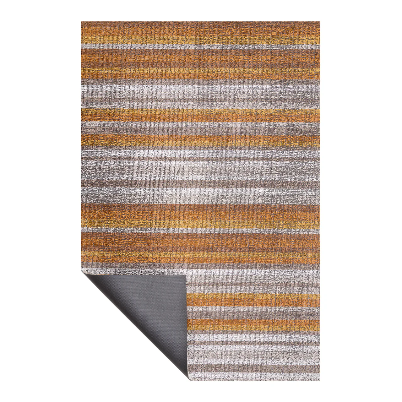 Chilewich Horizon Stripe Shag Door Mat β Desert β 18" x 28" - Image 2