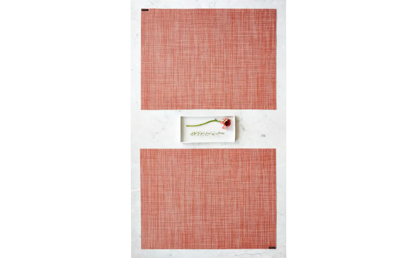 Chilewich Mini Basketweave Placemat – Clay - Image 2