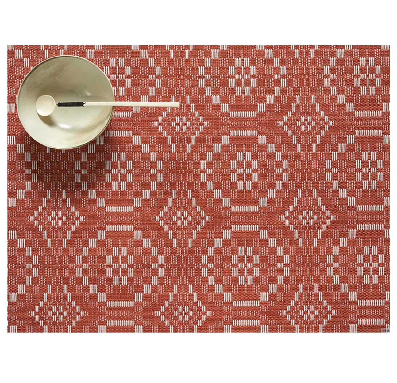 Chilewich Overshot Rectangle Place Mat – Paprika