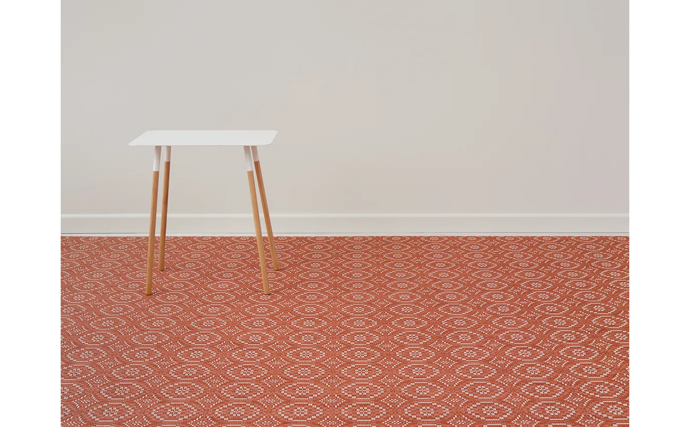 Chilewich Overshot Woven Floor Mat – Paprika – 23" x 36" - Image 2